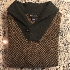 Birdseye shawl-collar sweater, Like new!